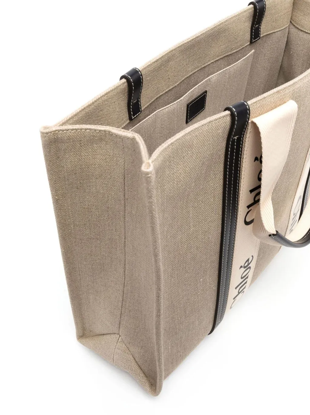 Woody Logo Tape Large Tote Bag