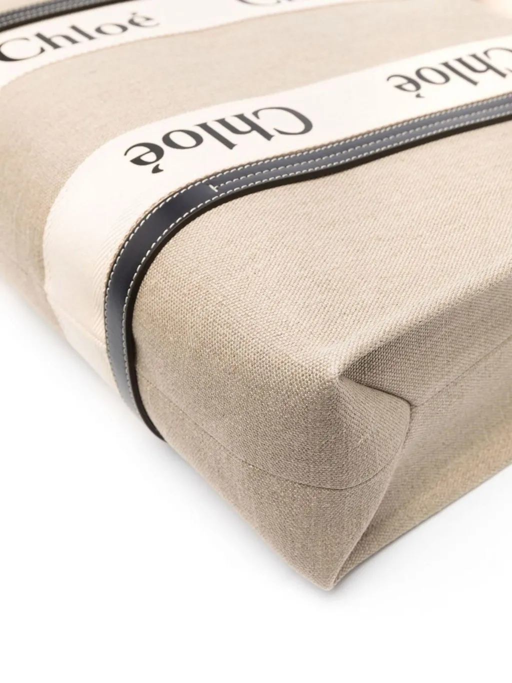 Woody Logo Tape Large Tote Bag