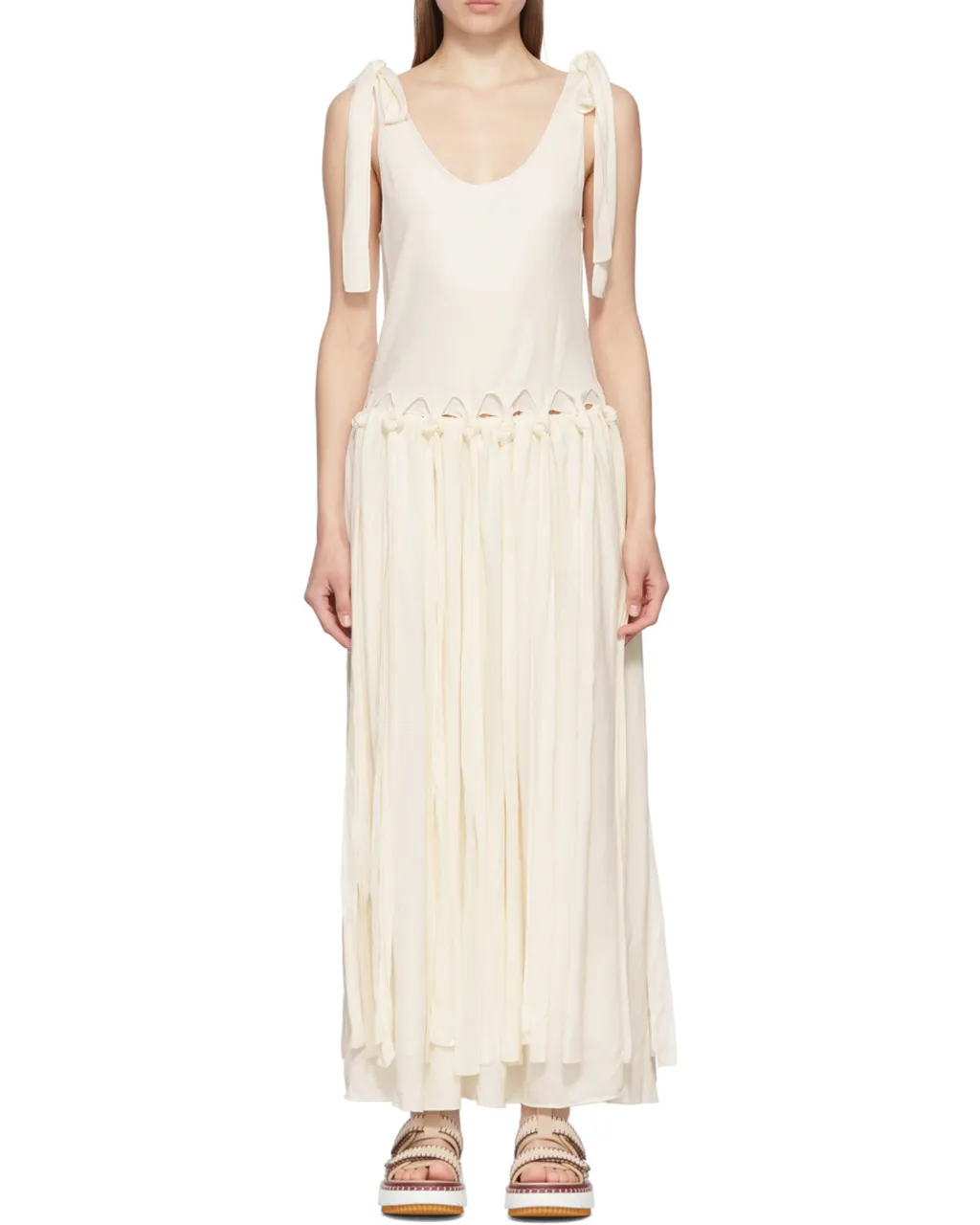 Low Round Neck Lace Dress