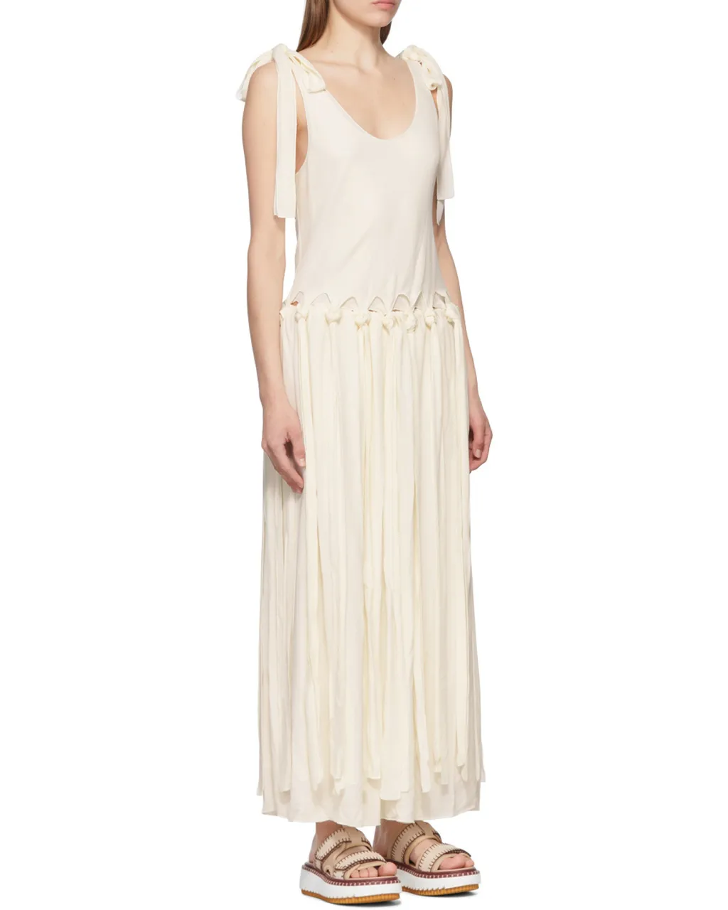Low Round Neck Lace Dress