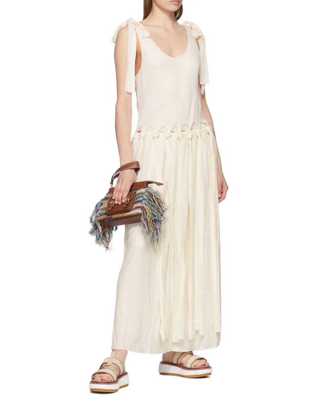 Low Round Neck Lace Dress
