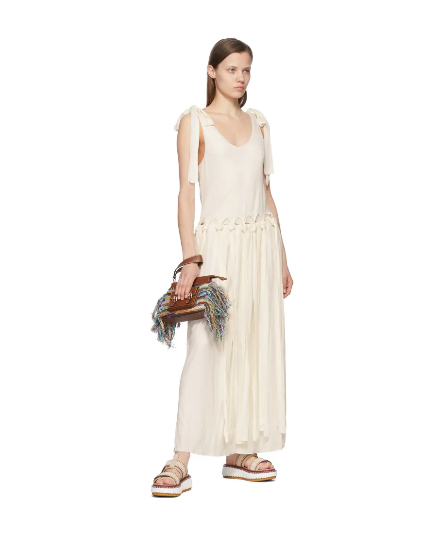 Low Round Neck Lace Dress