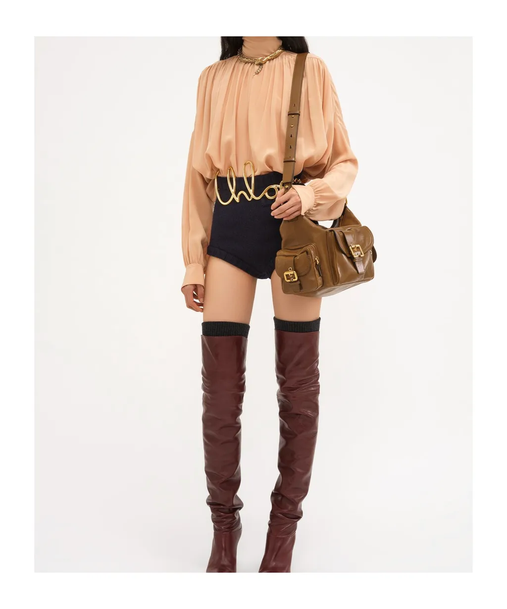High-Neck Blouse