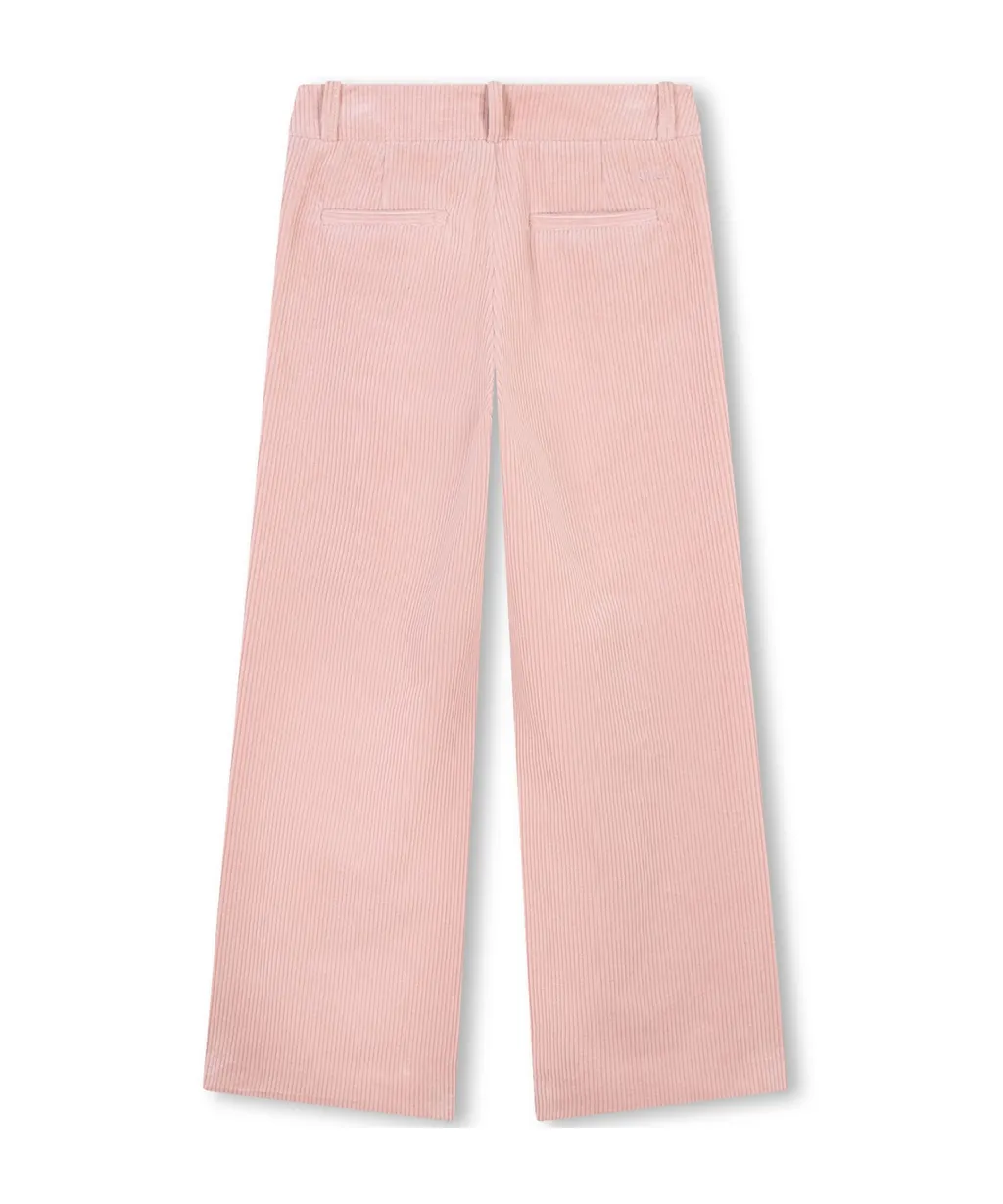 Wide-Leg Cotton Trousers