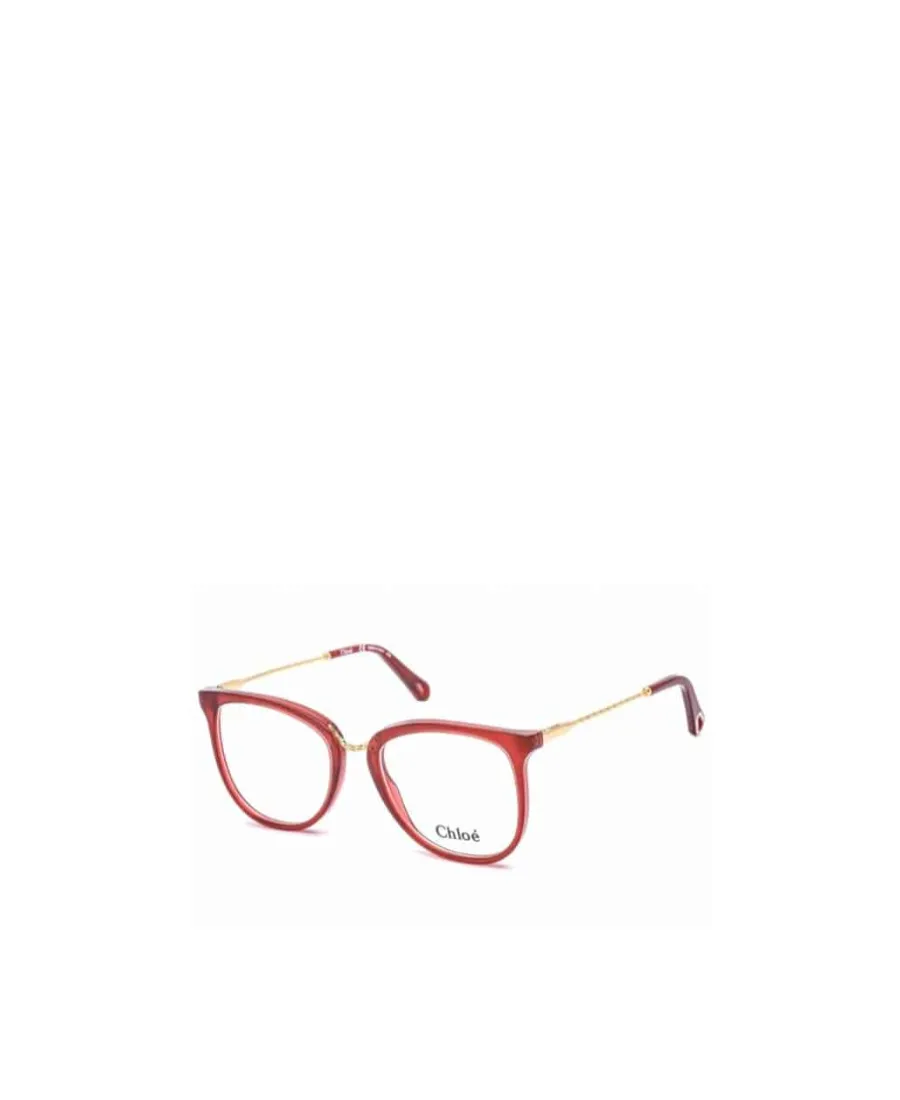 Gold-Chain Red Glasses