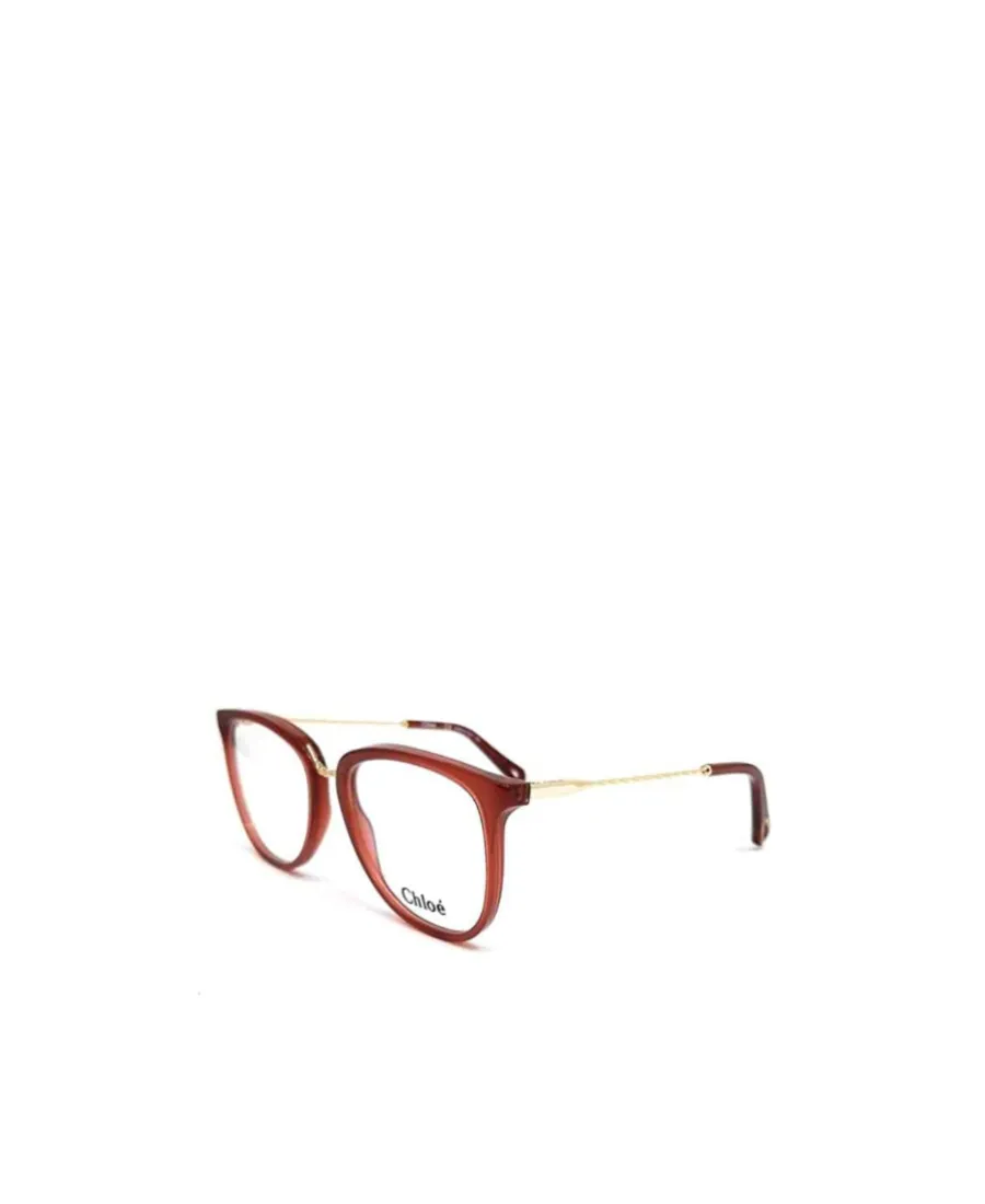 Gold-Chain Red Glasses