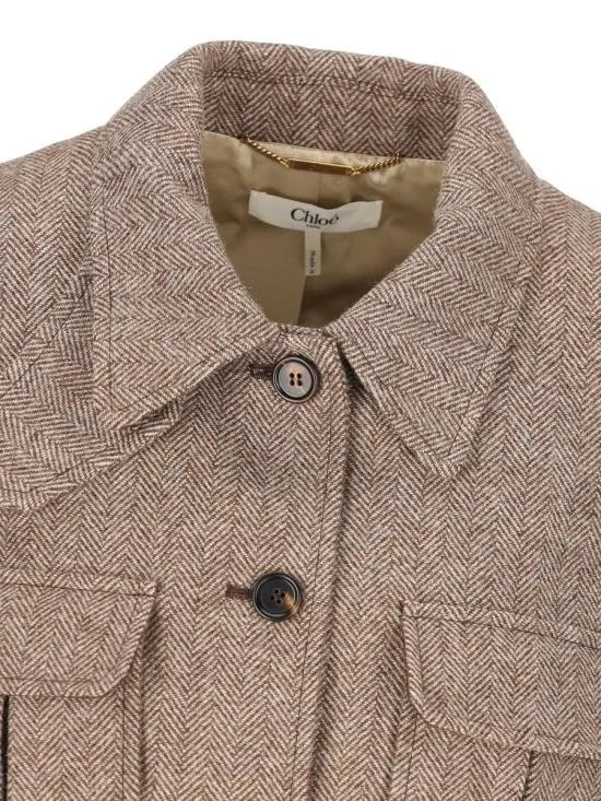 Collared Button-Up Jacket