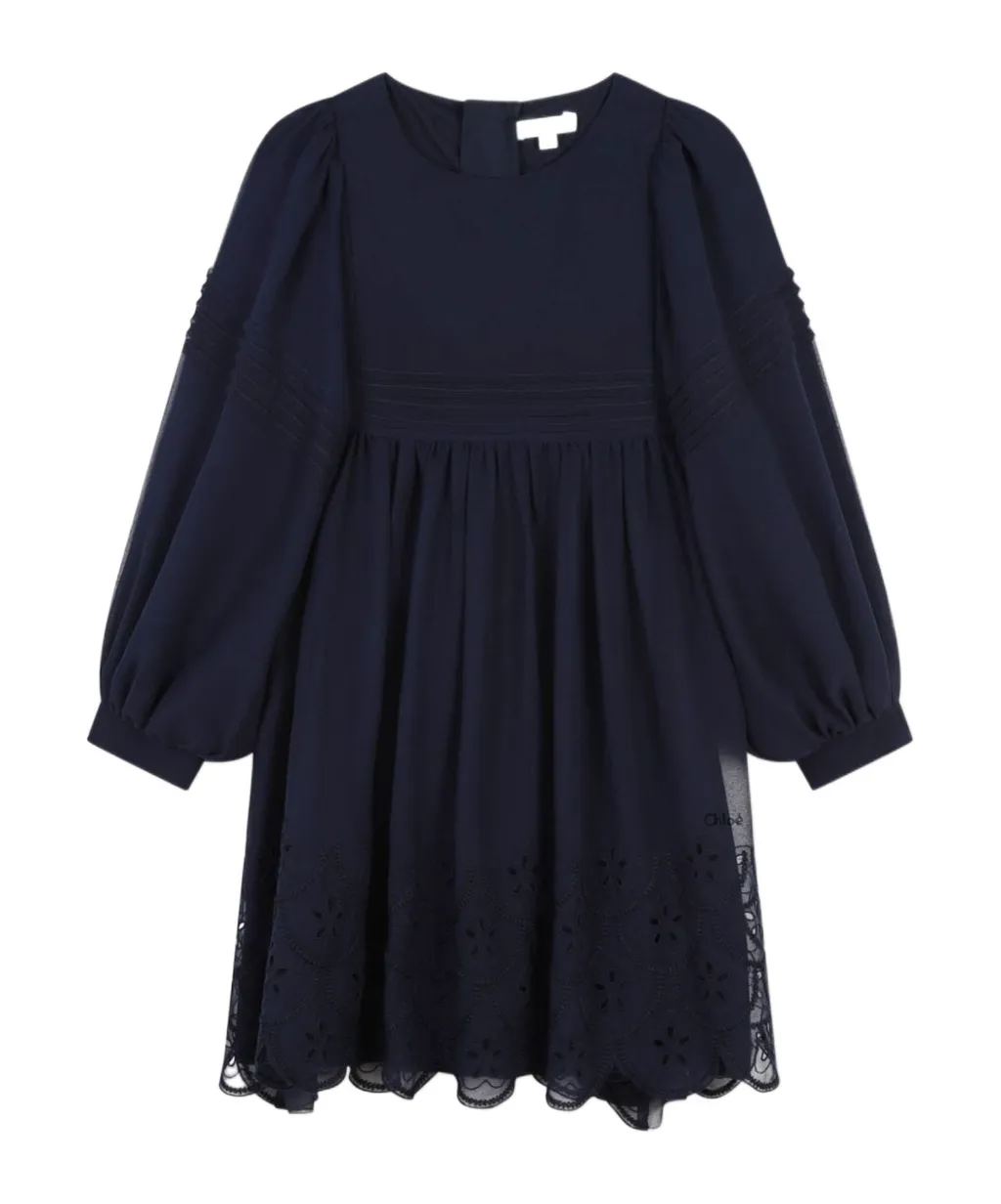Layered Crepe Textured Dress