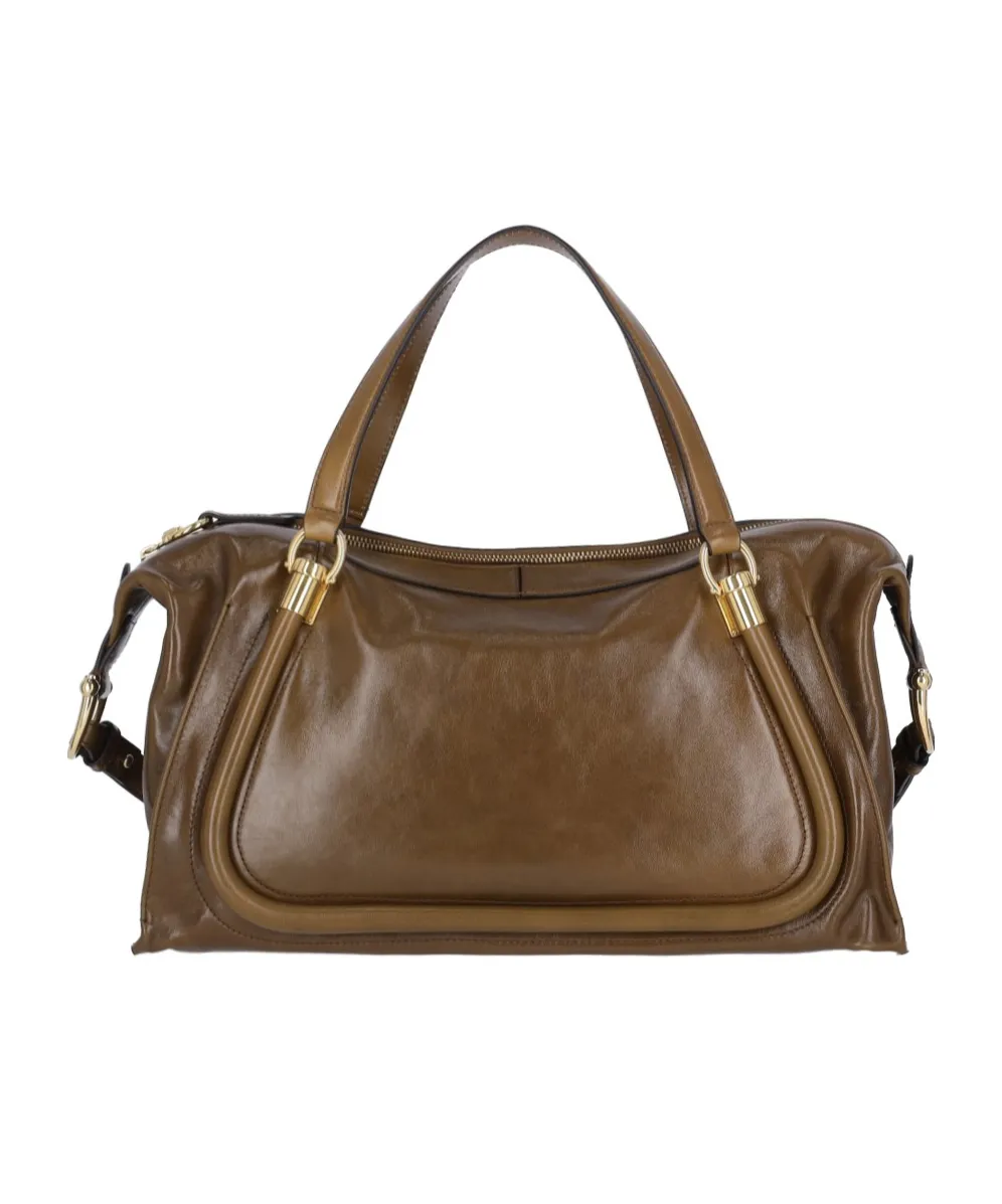 Logo Detailed Zip-Up Shoulder Bag