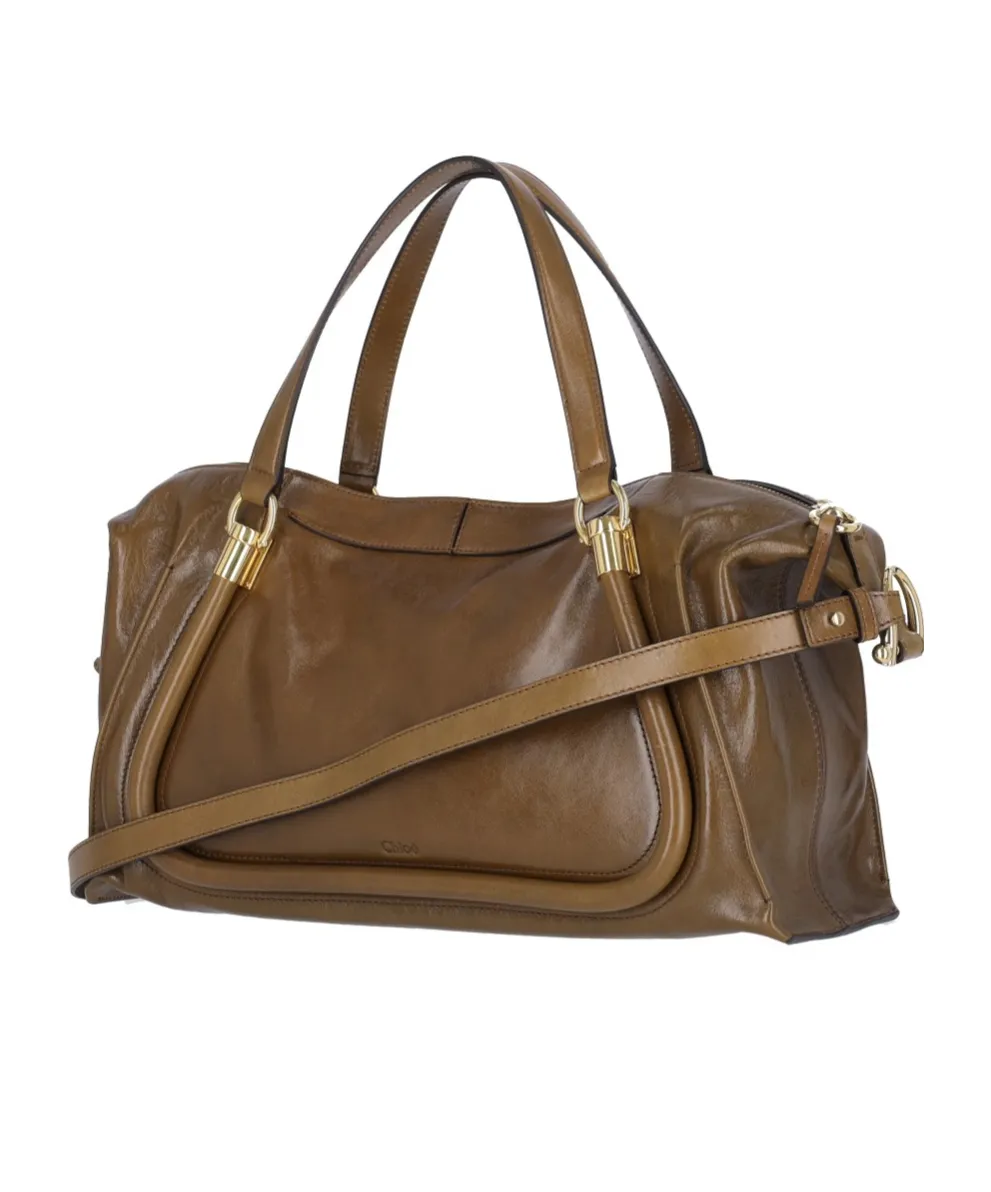 Logo Detailed Zip-Up Shoulder Bag