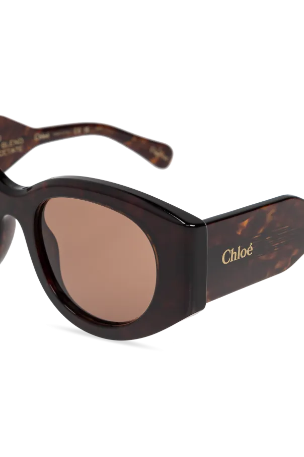 Oval-Frame Sunglasses