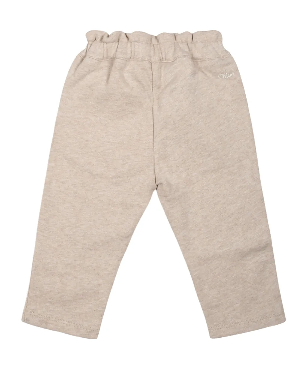 Bow-Detail Cotton Trousers