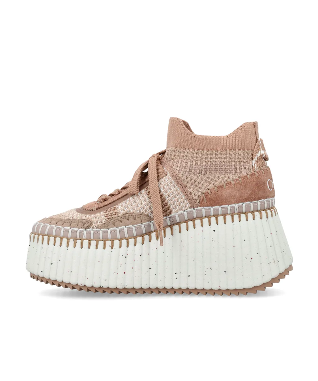 Nama Lace-Up Wedge Sneakers