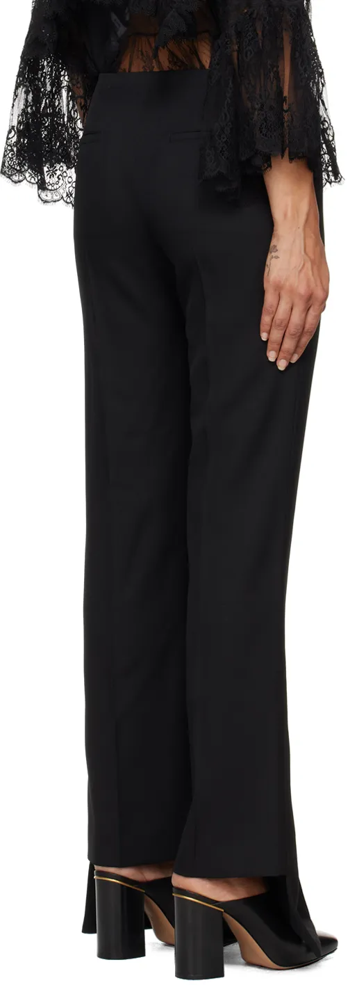 Flared Wool Trousers