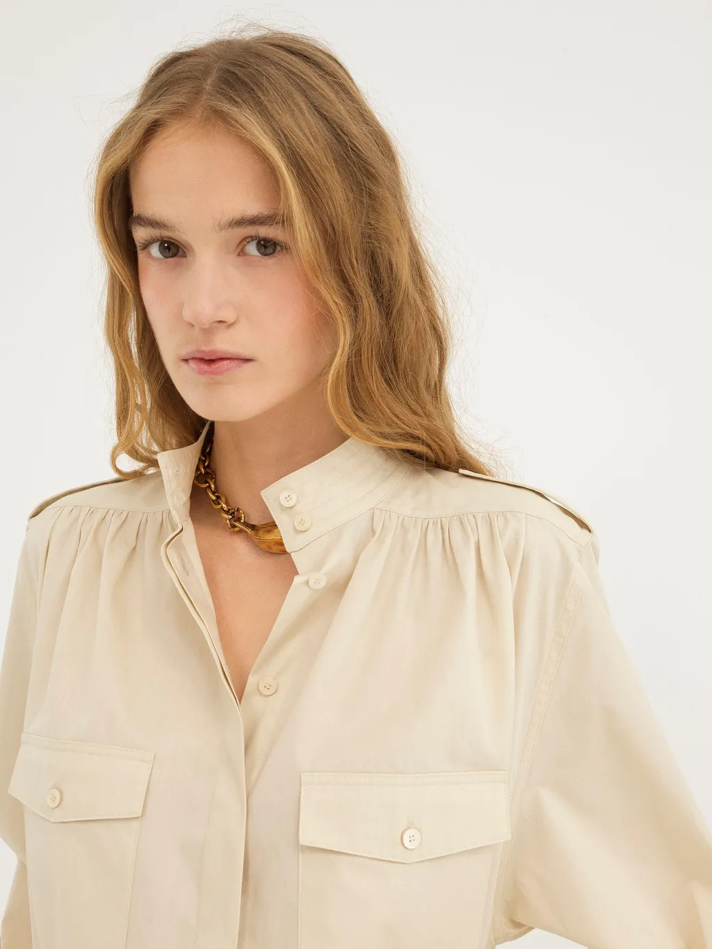 Light Cotton Poplin Shirt Skirt