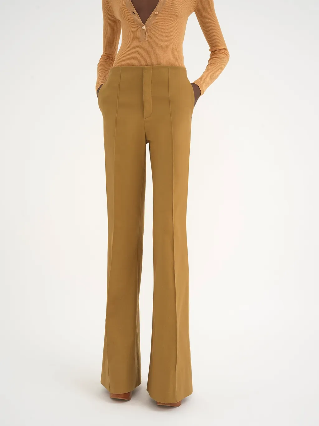 Cotton Denim Bell Bottoms