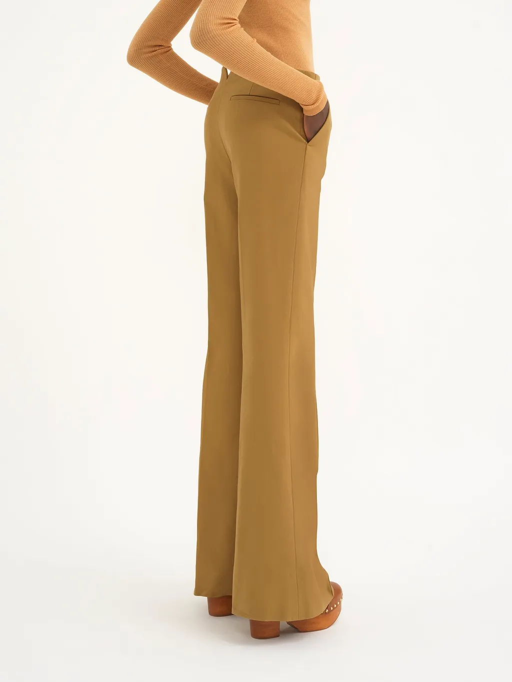 Cotton Denim Bell Bottoms