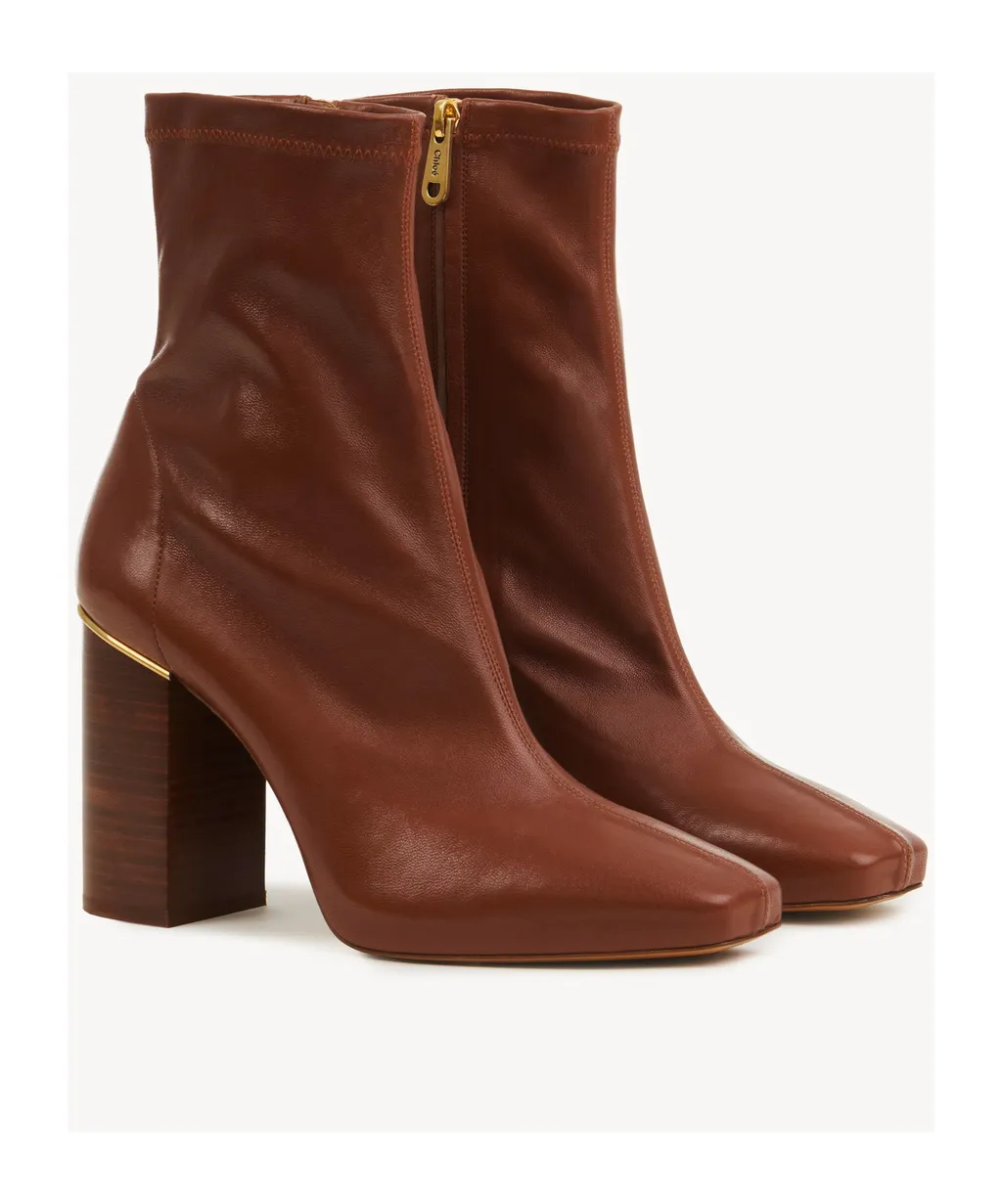 Square-Toed Ankle Boots