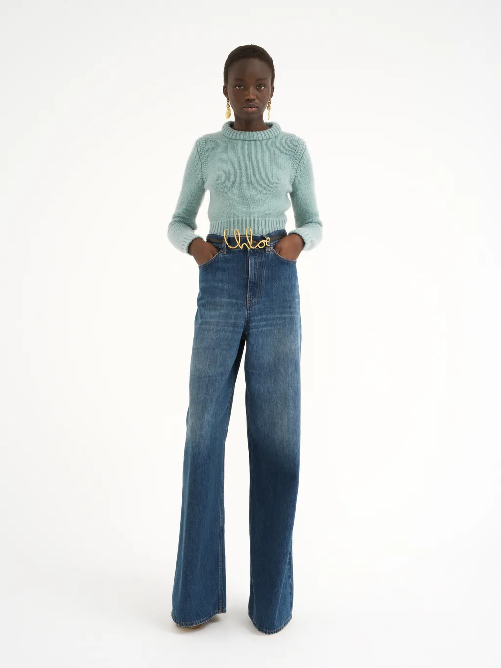 Long-Sleeved Wool Sweater