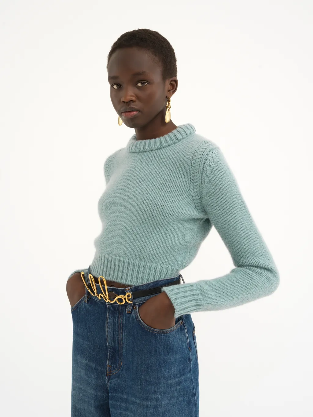 Long-Sleeved Wool Sweater