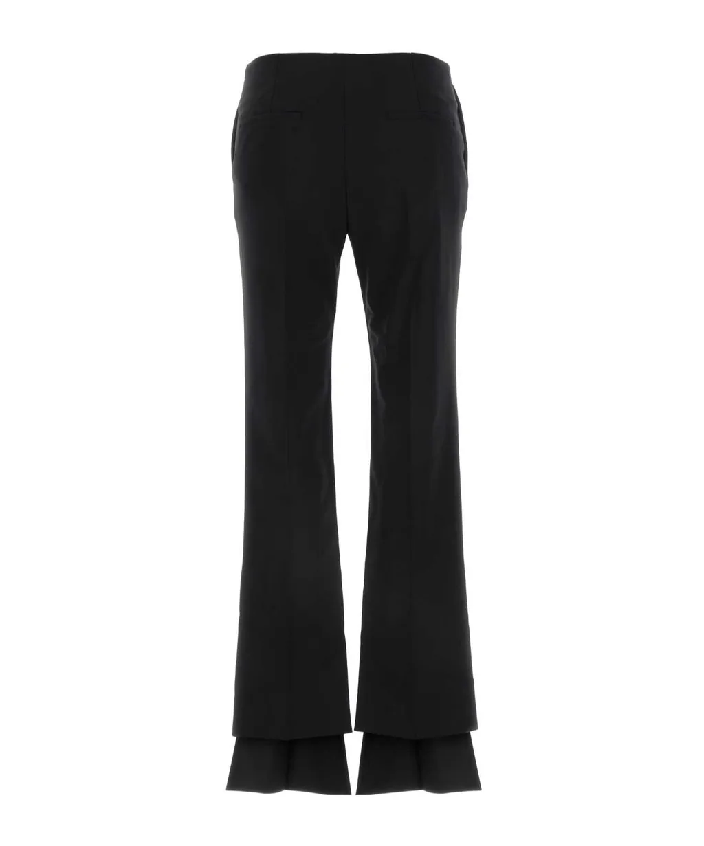 Low-Waisted Flared Trousers