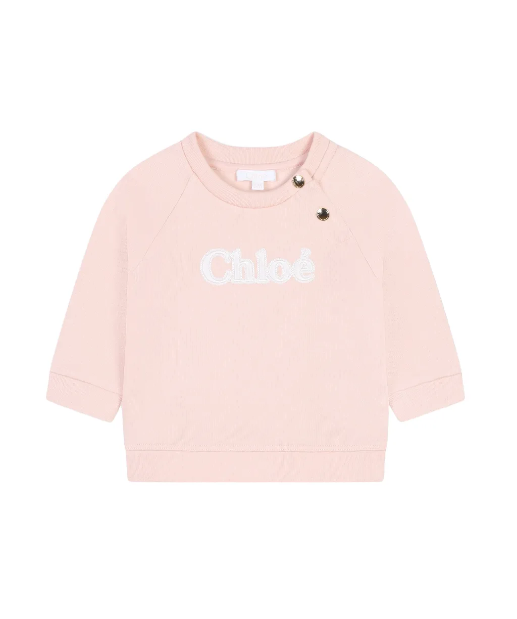 Embroidered-Logo Crewneck Sweatshirt