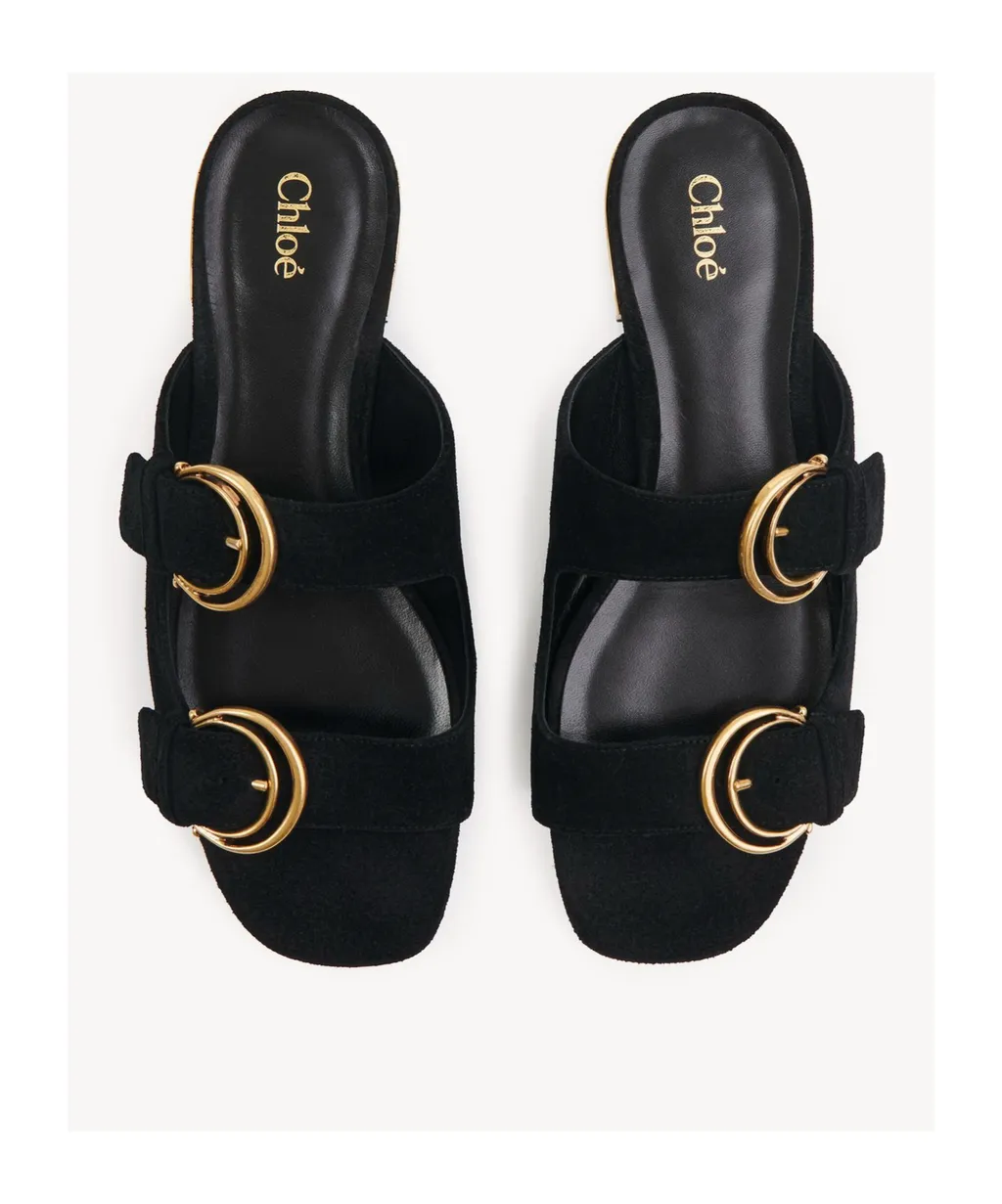 Alizè Double C Buckle Flat Sandals