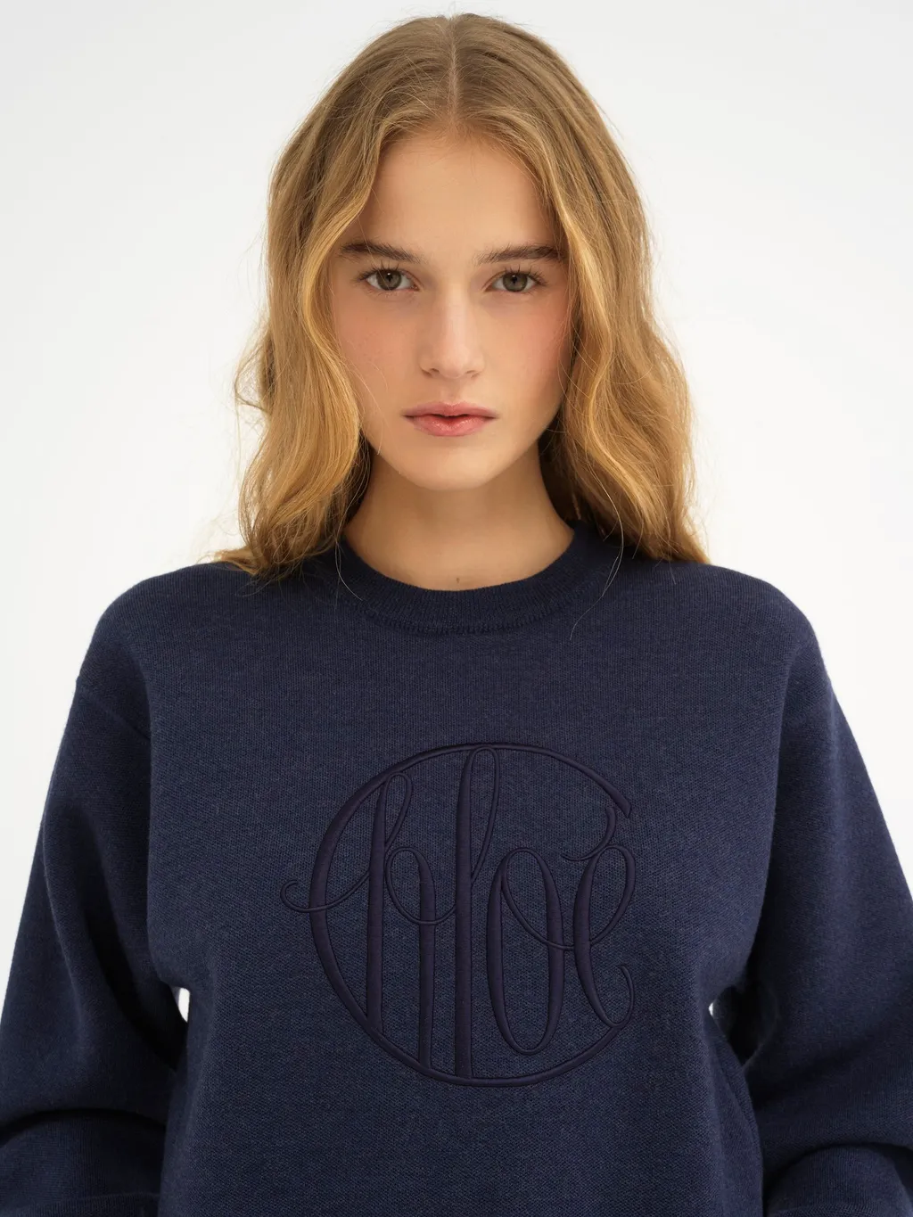 Embroidered-Logo Jumper