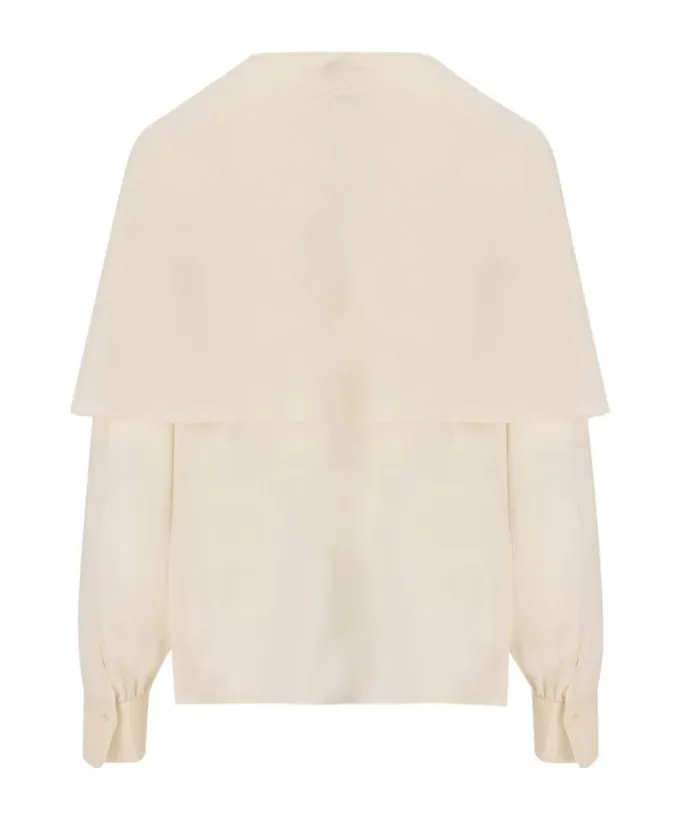 Crewneck Straight Hem Long-Sleeved Shirt