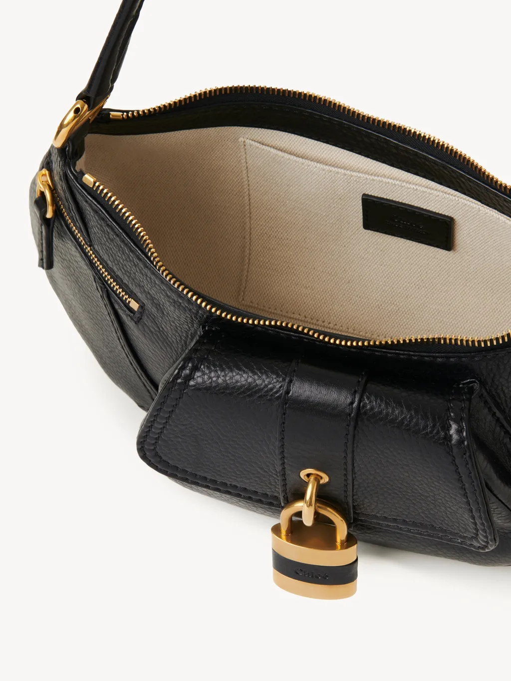 The 99 Lock Detailed Shoulder Bag