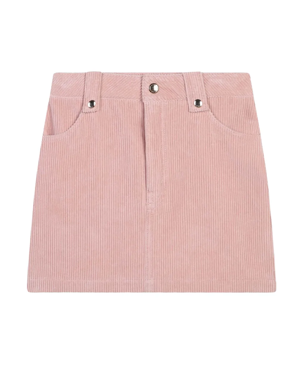 Studded Corduroy Mini Skirt