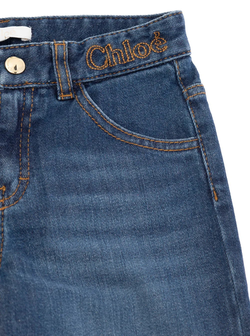 Frayed-Edge Flared Jeans