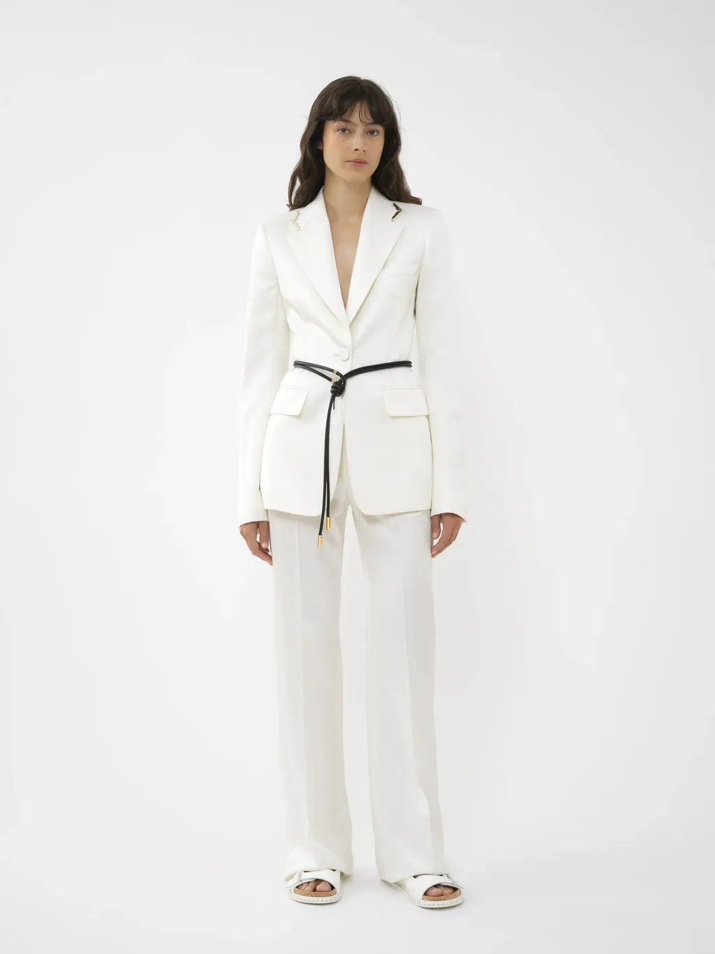 High-Waisted Tailored Pants