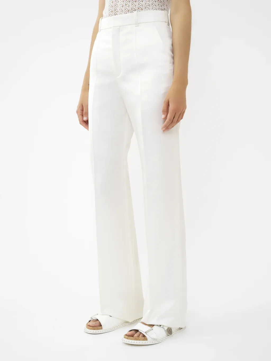 High-Waisted Tailored Pants