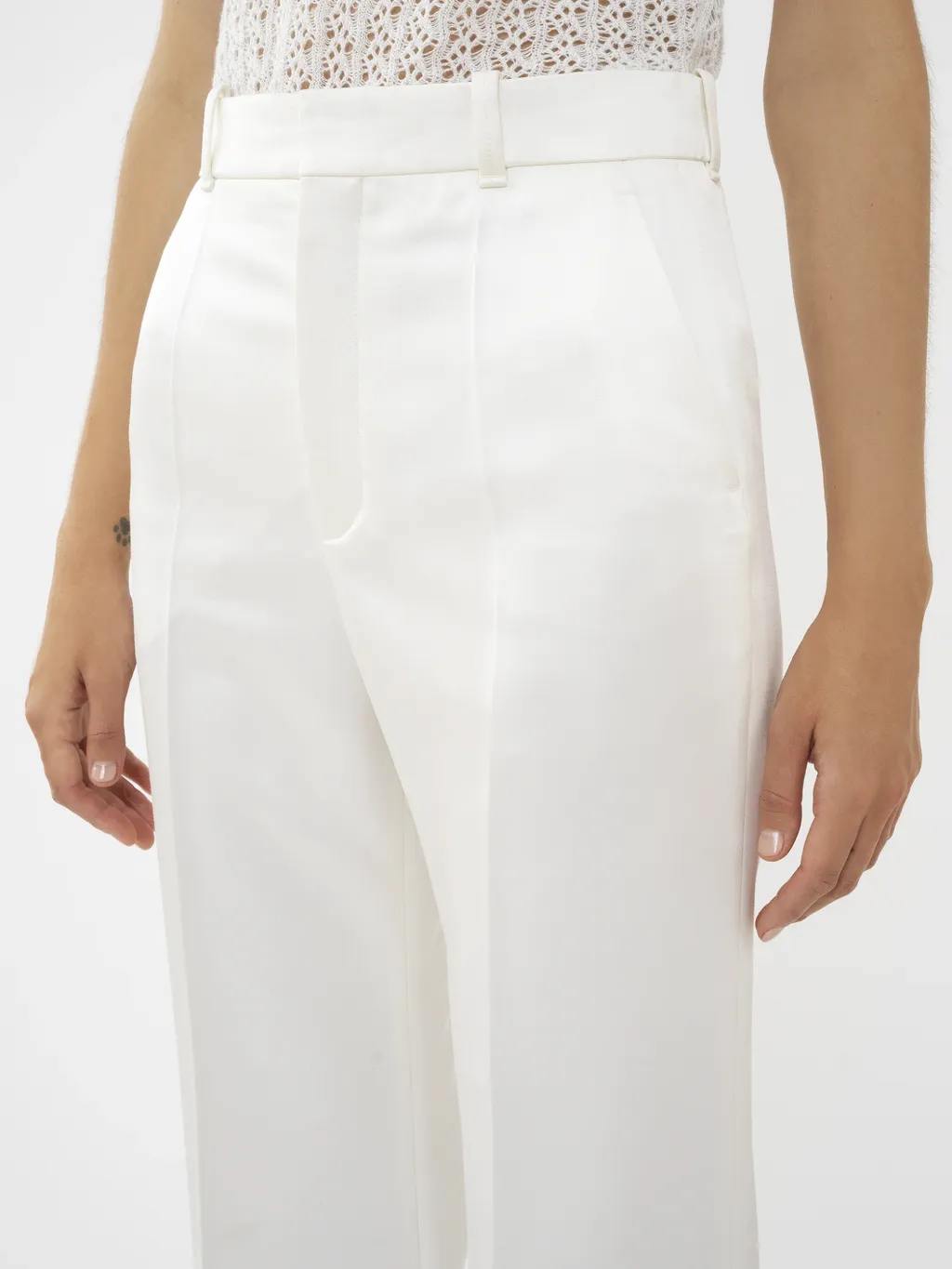 High-Waisted Tailored Pants