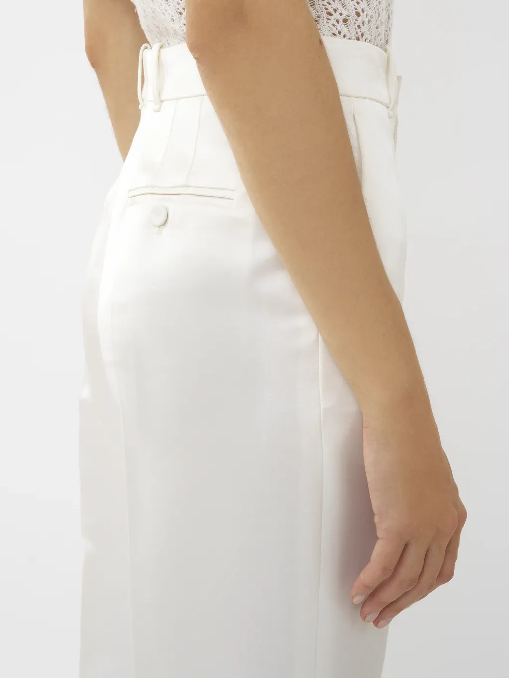 High-Waisted Tailored Pants
