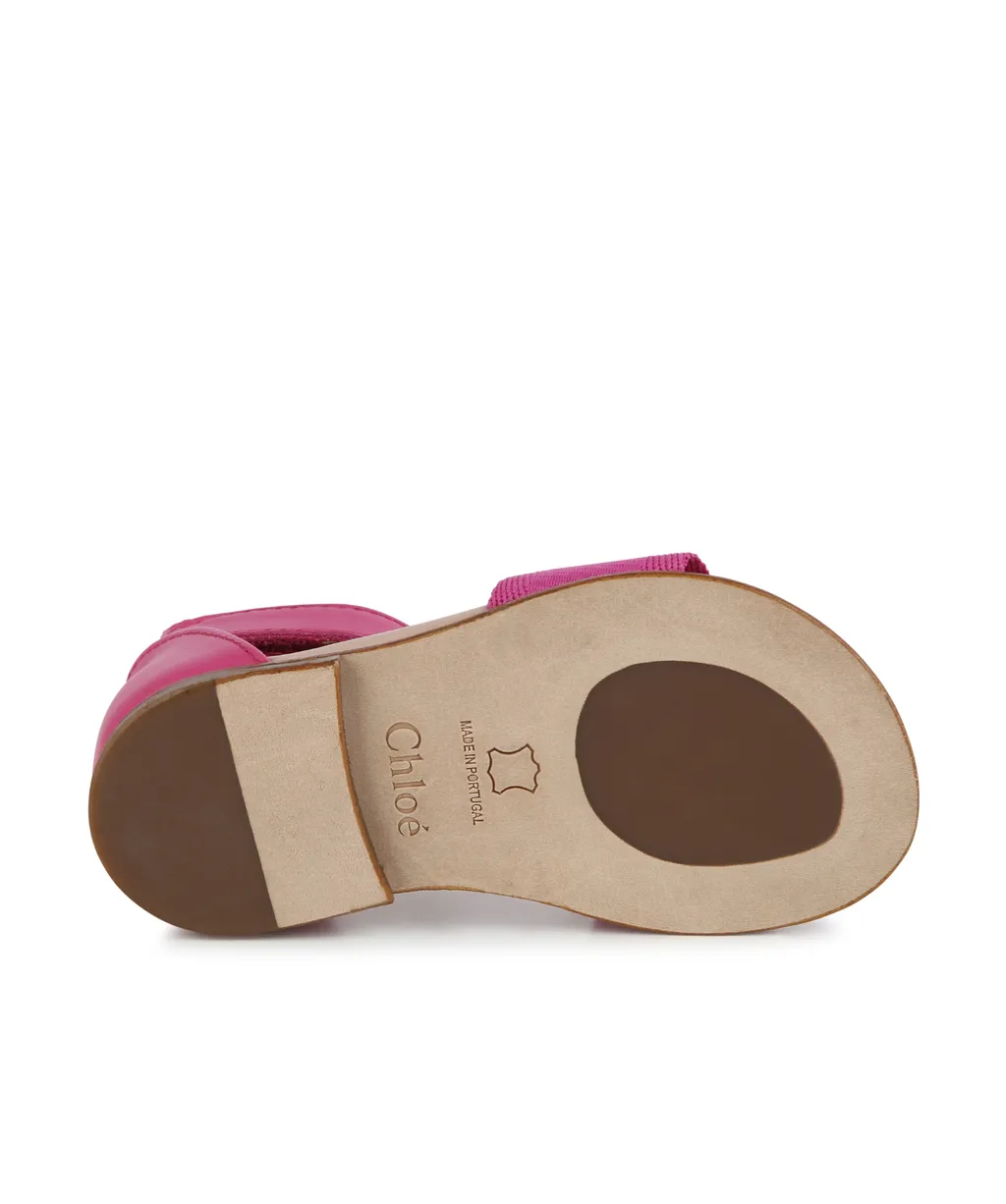 Logo-Print Leather Sandals