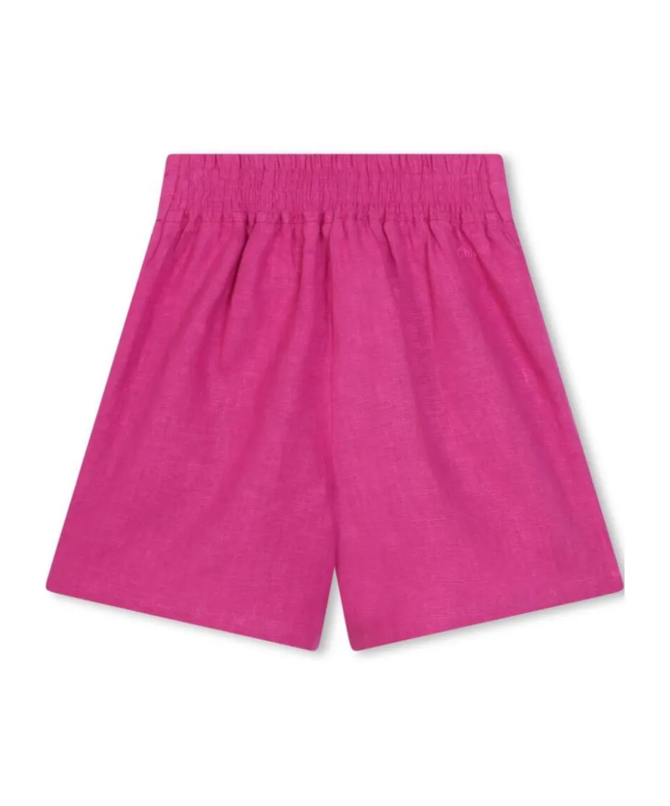 Tied Fastened Pleat Detailed Shorts
