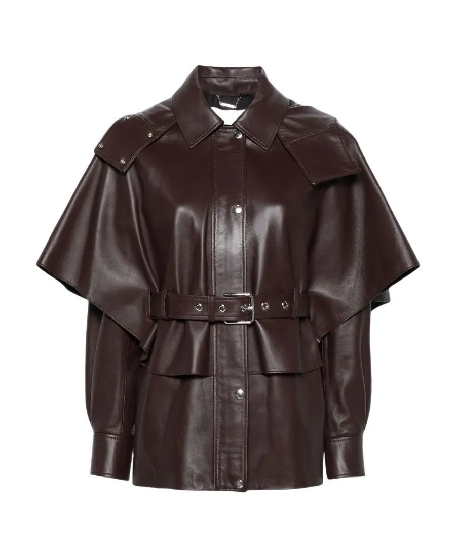 Long Sleeved Leather Jacket