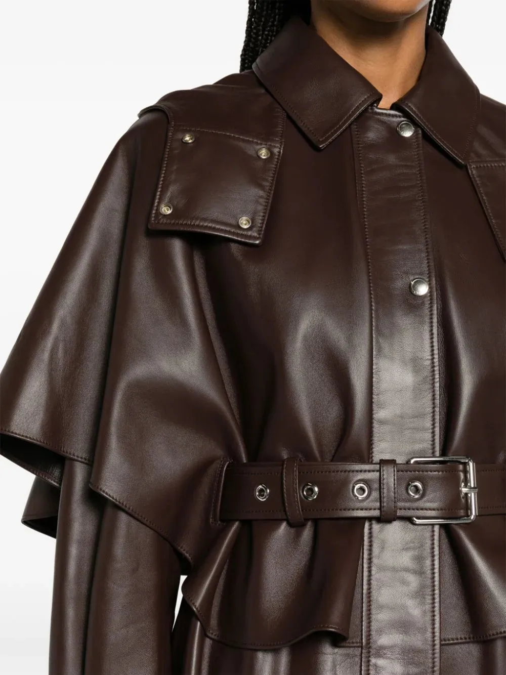 Long Sleeved Leather Jacket