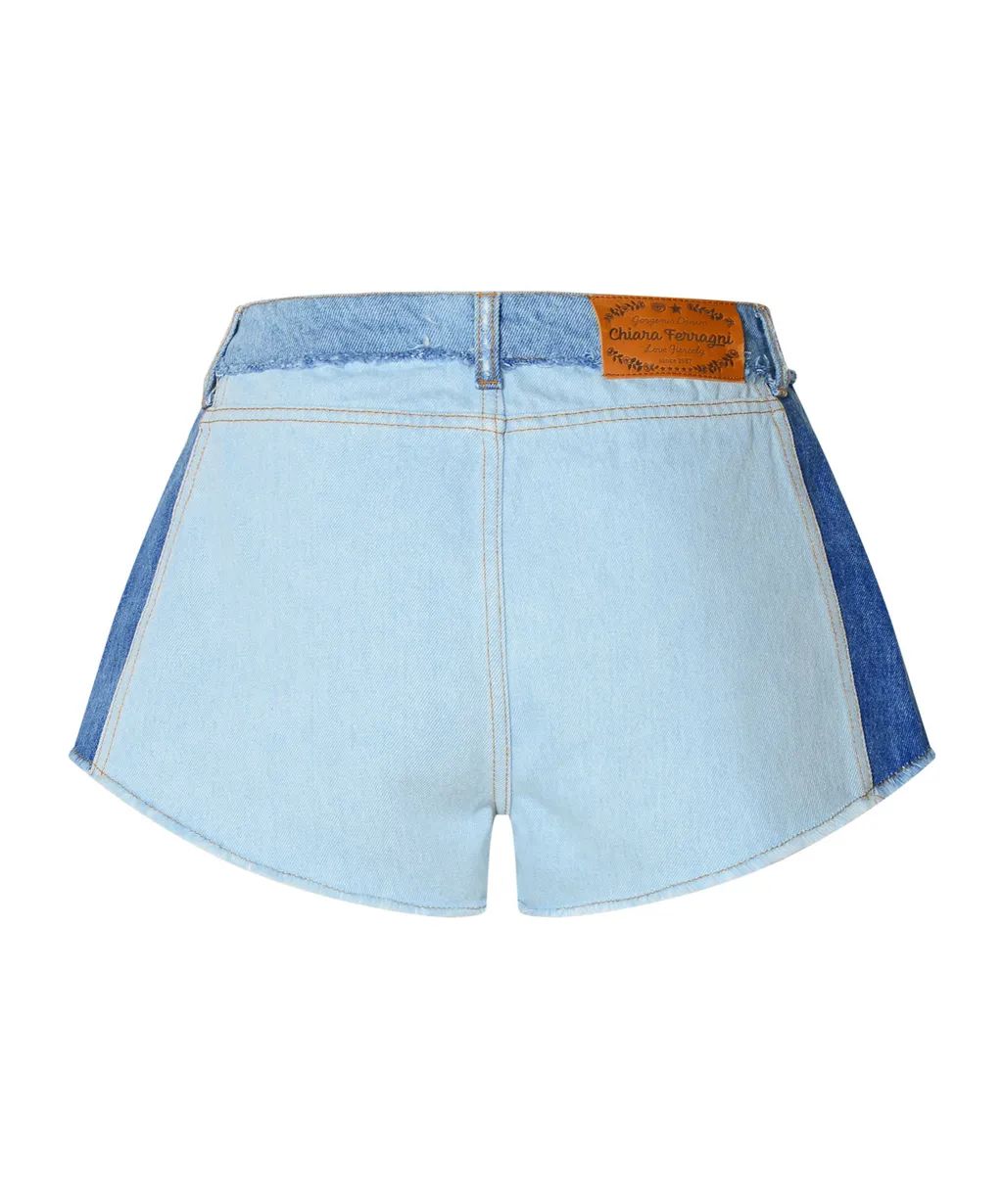 Distressed Denim Shorts