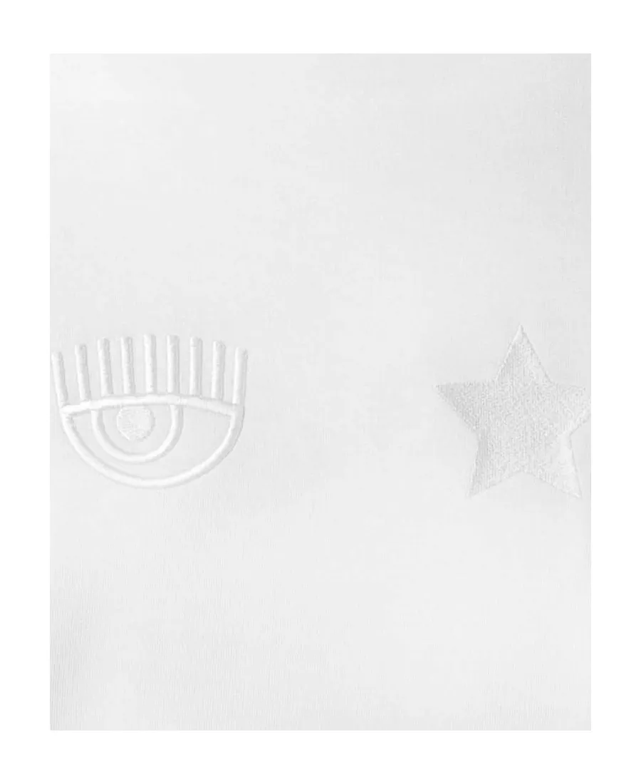 Eye Star Embroidered Long-Sleeved Sweater