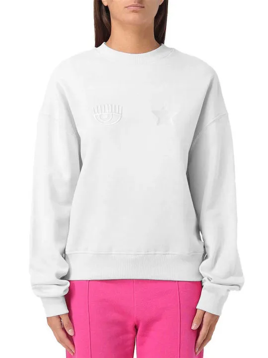 Eye Star Embroidered Long-Sleeved Sweater