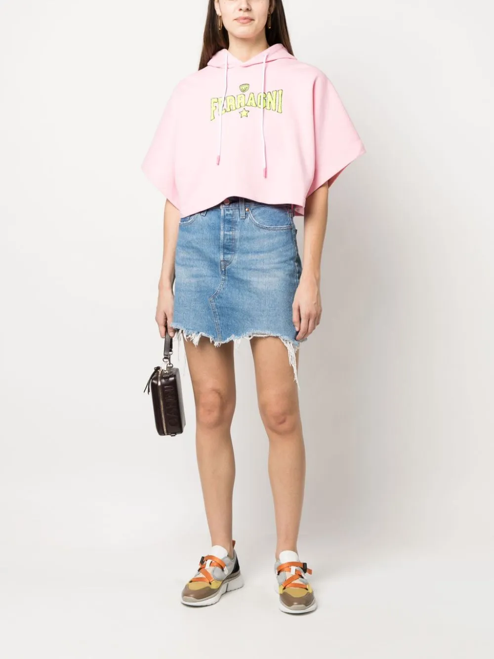 Short-Sleeved Drawstring Hoodie