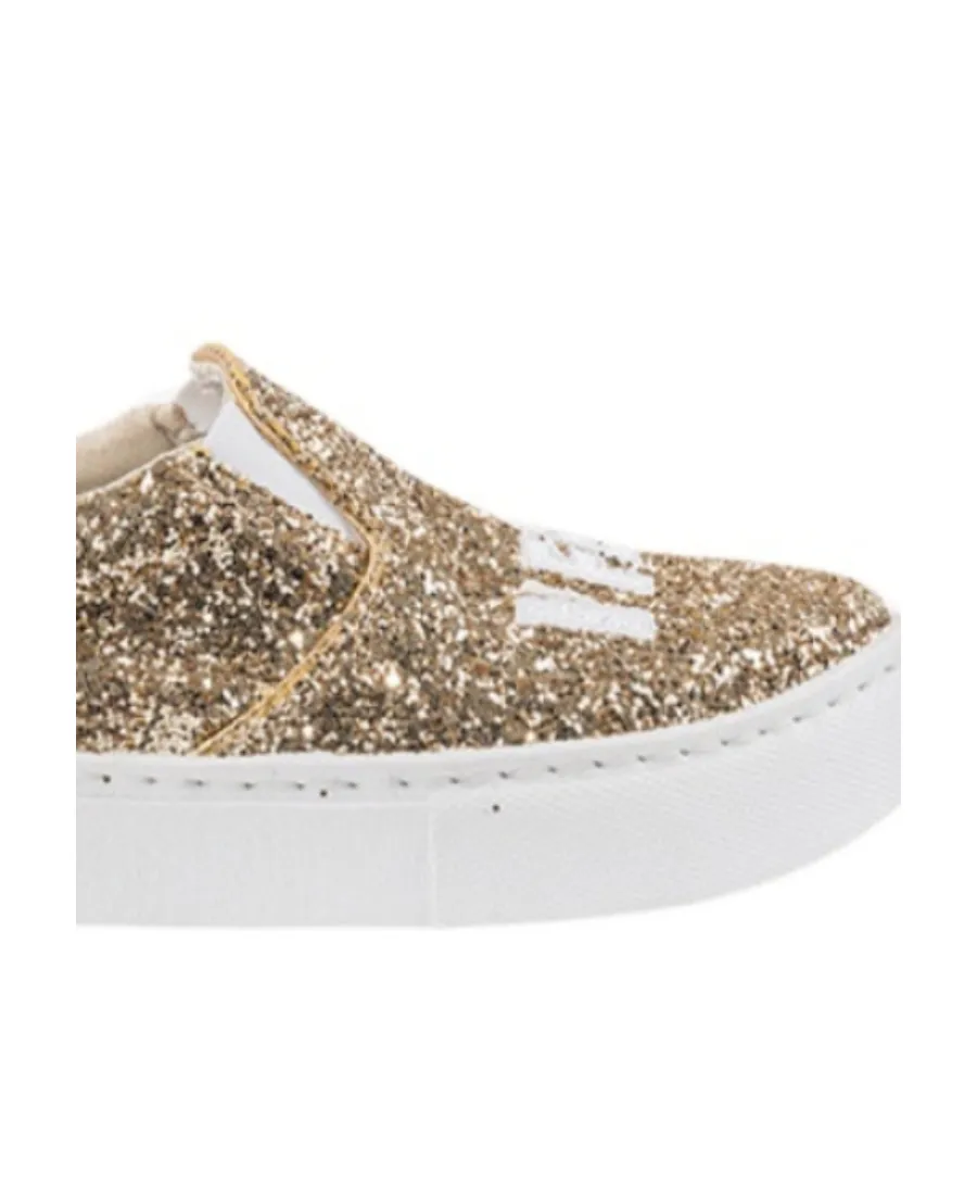 Logo Round-Head Casual Sneakers