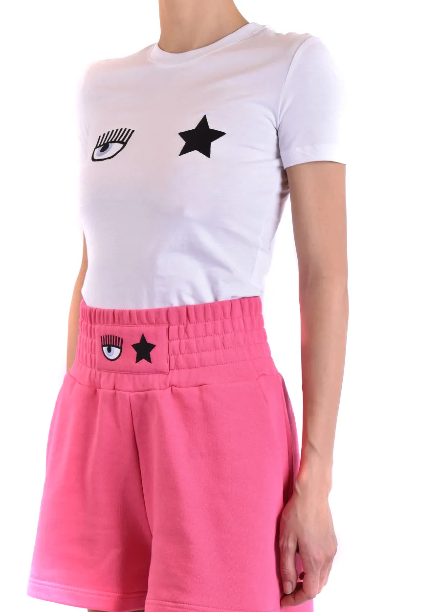 Embroidered-Motif Short-Sleeve T-Shirt