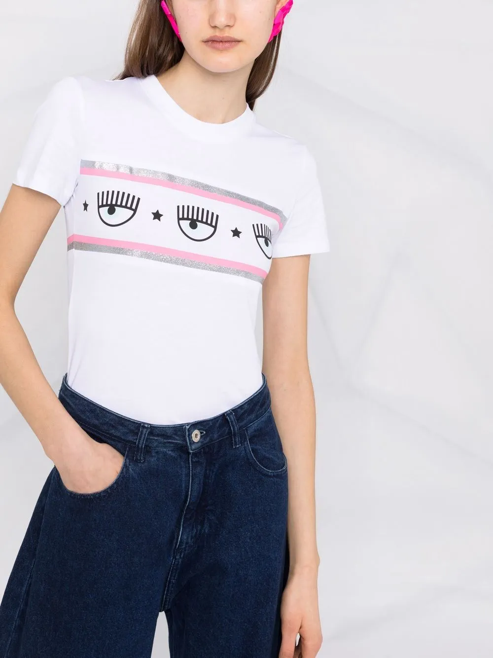 Eye-Print Cotton T-Shirt