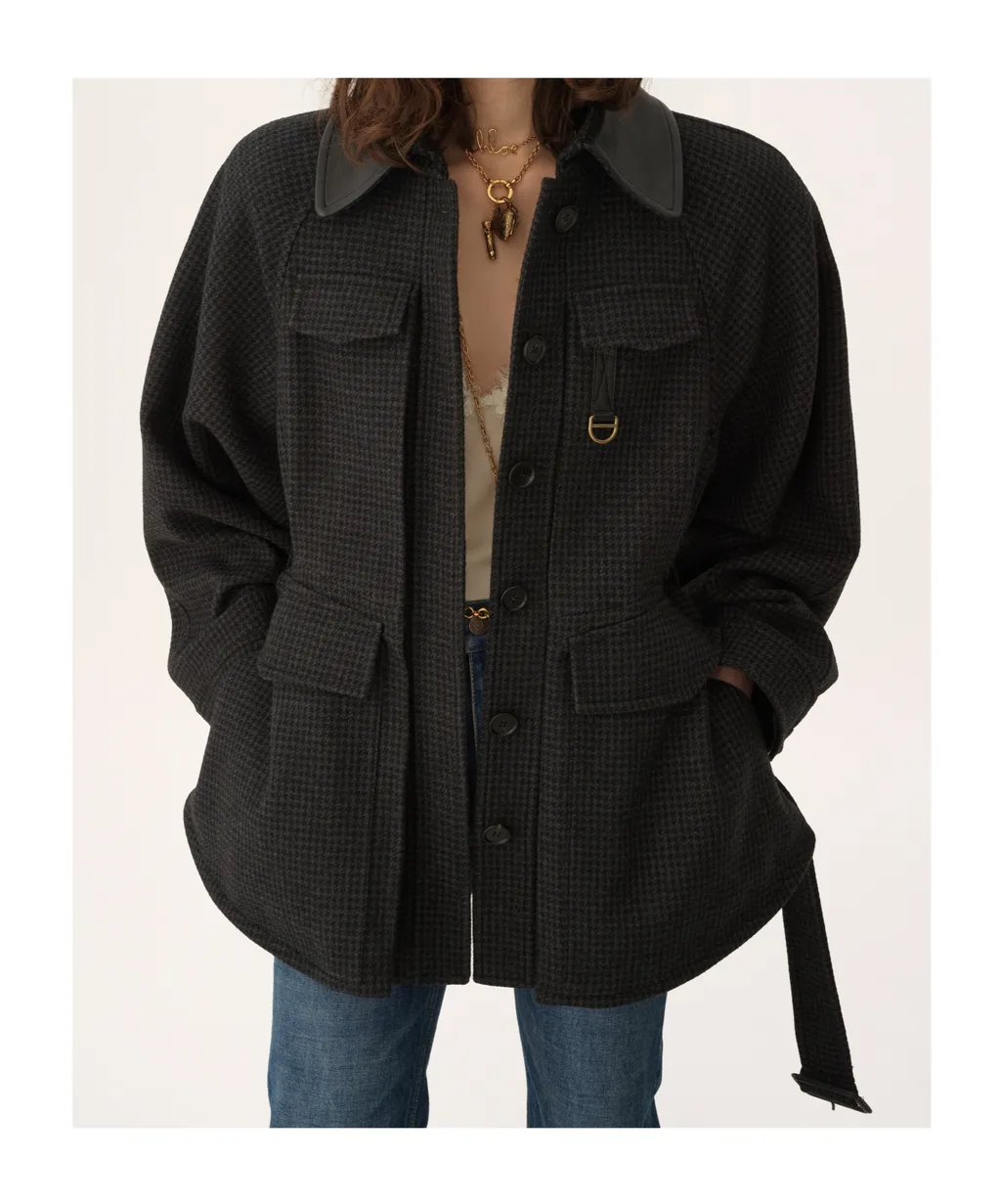 Houndstooth Hunting Jacket