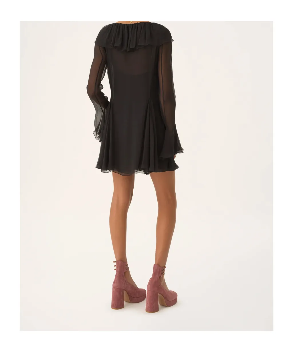 Long Sleeve Ruffled Dress