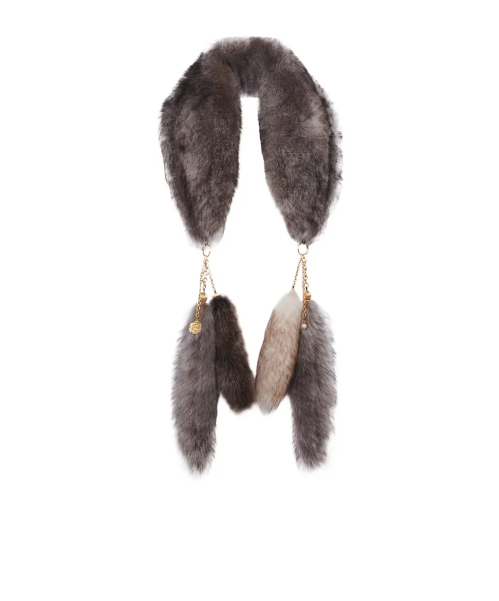 The Treasure Tails Shearling Scarf